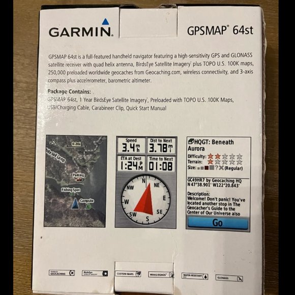 Garmin GPSMAP 64ST Handheld GPS - New in Opened Box - Picture 3 of 3